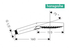 TELEDUCHA RAINDANCE SELECT E120 3jet HANSGROHE